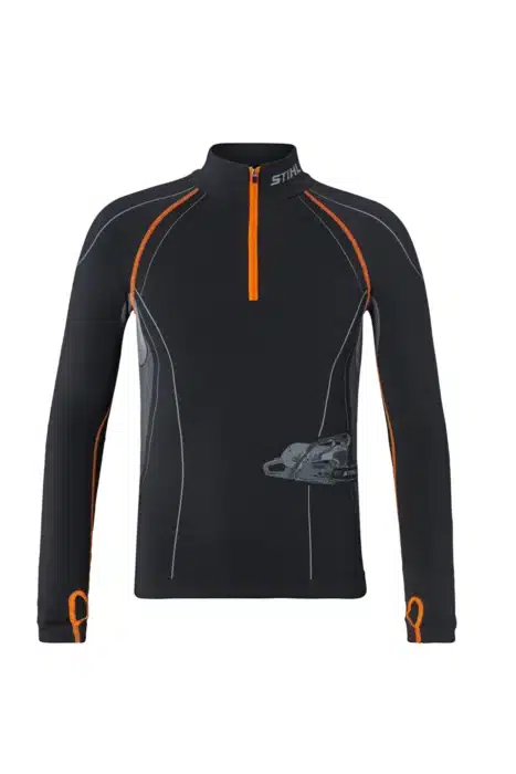 Werkshirt, lange mouw, ADVANCE, maat M, zwart