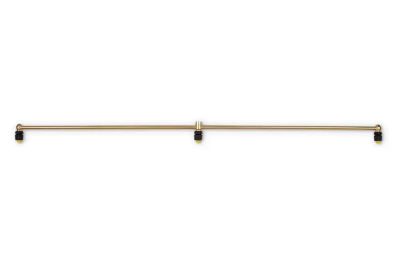 Brede spuitstang, messing, 100 cm